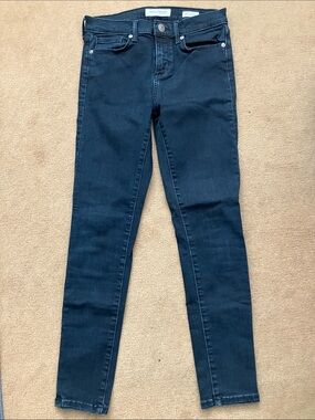 Banana Republic Dark Blue High Rise Skinny Ankle Jeans - Women's Size 26